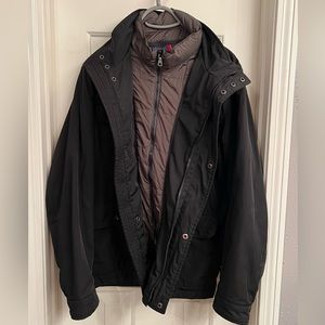 Mens Warm Jacket Tommy Hilfiger Large Black